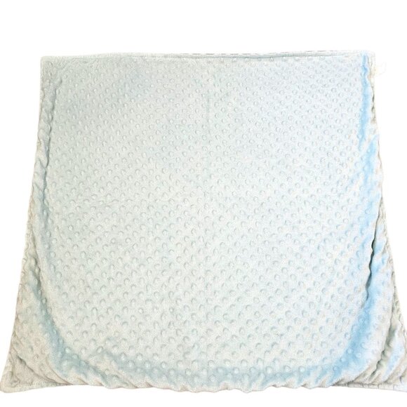 Hobby Lobby Creations By Grace BABY BLANKET Gray Arrows Minky Back Light Blue - Picture 3 of 7